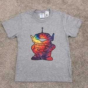 Disney Toy Story Boys Tie Dye Alien Short Sleeve Tee